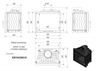 wkład kominkowy ERYK DECO 12