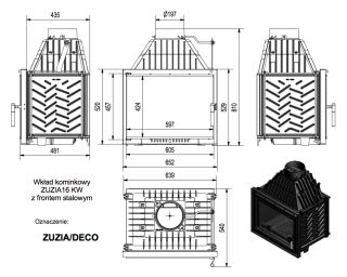 wkład kominkowy ZUZIA DECO