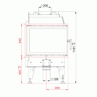 Wkład kominkowy powietrzny
BeF Therm 8 CP/CL