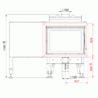 Wkład kominkowy powietrzny
BeF Therm B7