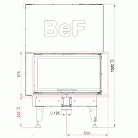 Wkład kominkowy powietrzny
BeF Therm V10 CP/CL