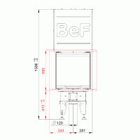 Wkład kominkowy powietrzny
BeF Therm V10 U