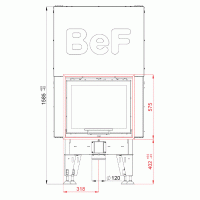 Wkład kominkowy powietrzny
BeF Therm V6