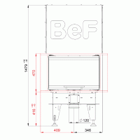 Wkład kominkowy powietrzny
BeF Therm V6 C