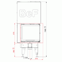 Wkład kominkowy powietrzny
BeF Therm V6 CP/CL