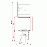 Wkład kominkowy powietrzny
BeF Therm V6 U